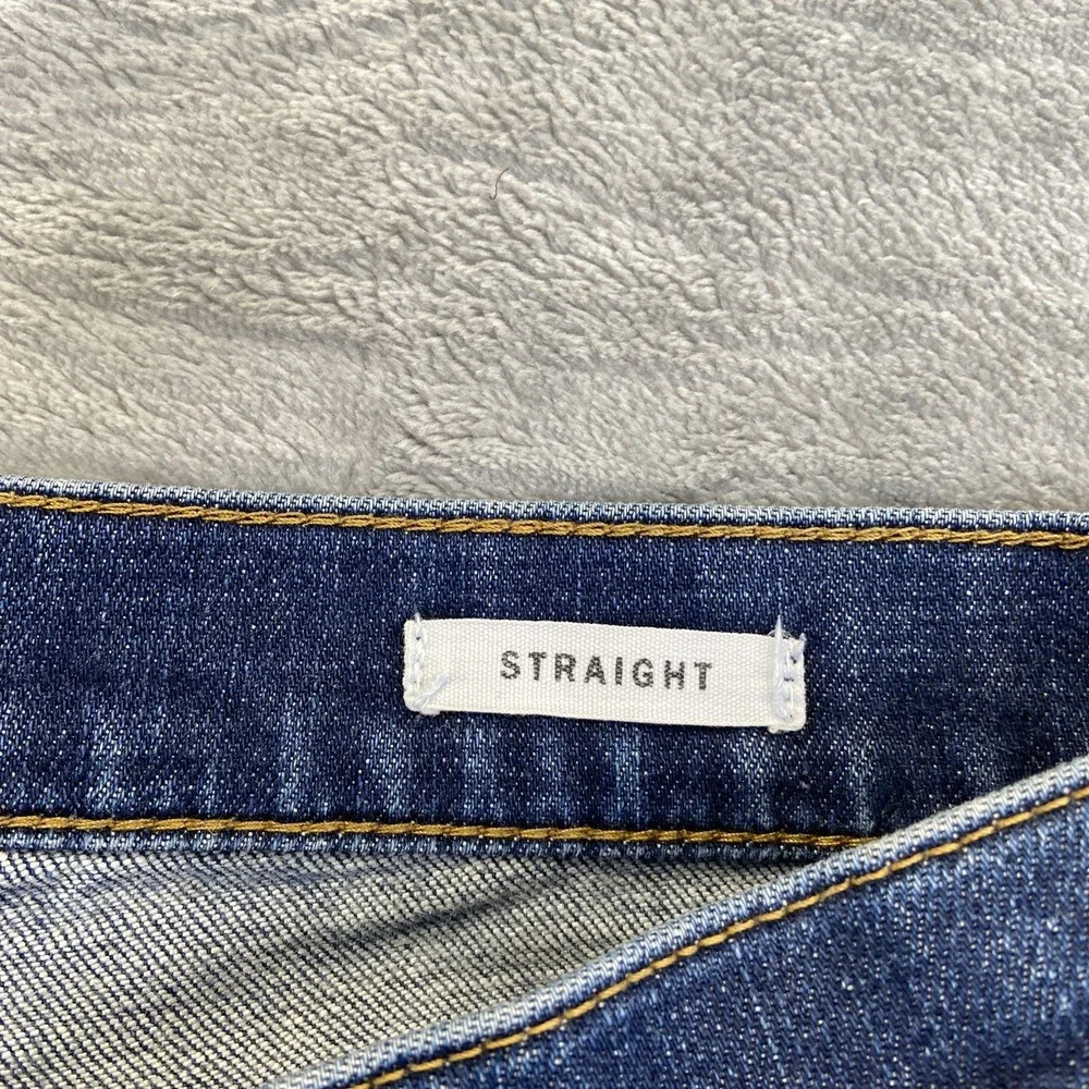 Oliver Logan‎ Straight Jeans Men's Size 36x34 Dark Wash Blue Denim